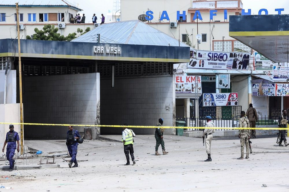 Mogadishu is the most important city in Somalia so alshabaab started their explosions and threatened from it.