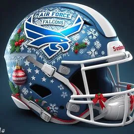 Air Force Falcons Christmas Helmets