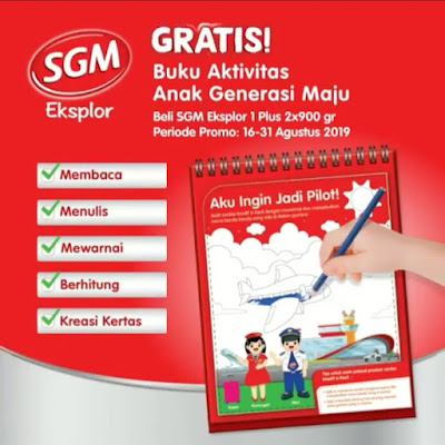 Promo Menarik Dari SGM Eksplor Lunch Box Dan Buku Aktivitas Anak Generasi Maju Periode 16 - 31 Agustus 2019