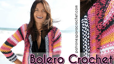 Patrones de Bolero Crochet 🌻 con Técnica Jackard