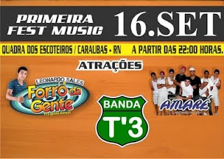 * I FEST MUSIC/Caraúbas/16 de Setembro.