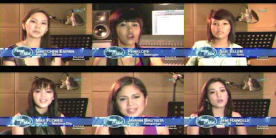 PINOY IDOL TOP 6 GIRLS PERFORMANCES