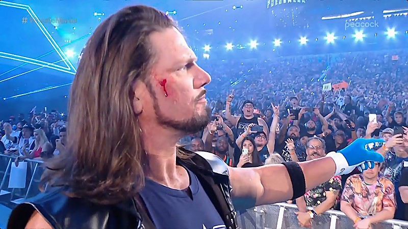 Real Reason Why AJ Styles Had Blood On His Face At WrestleMania 38