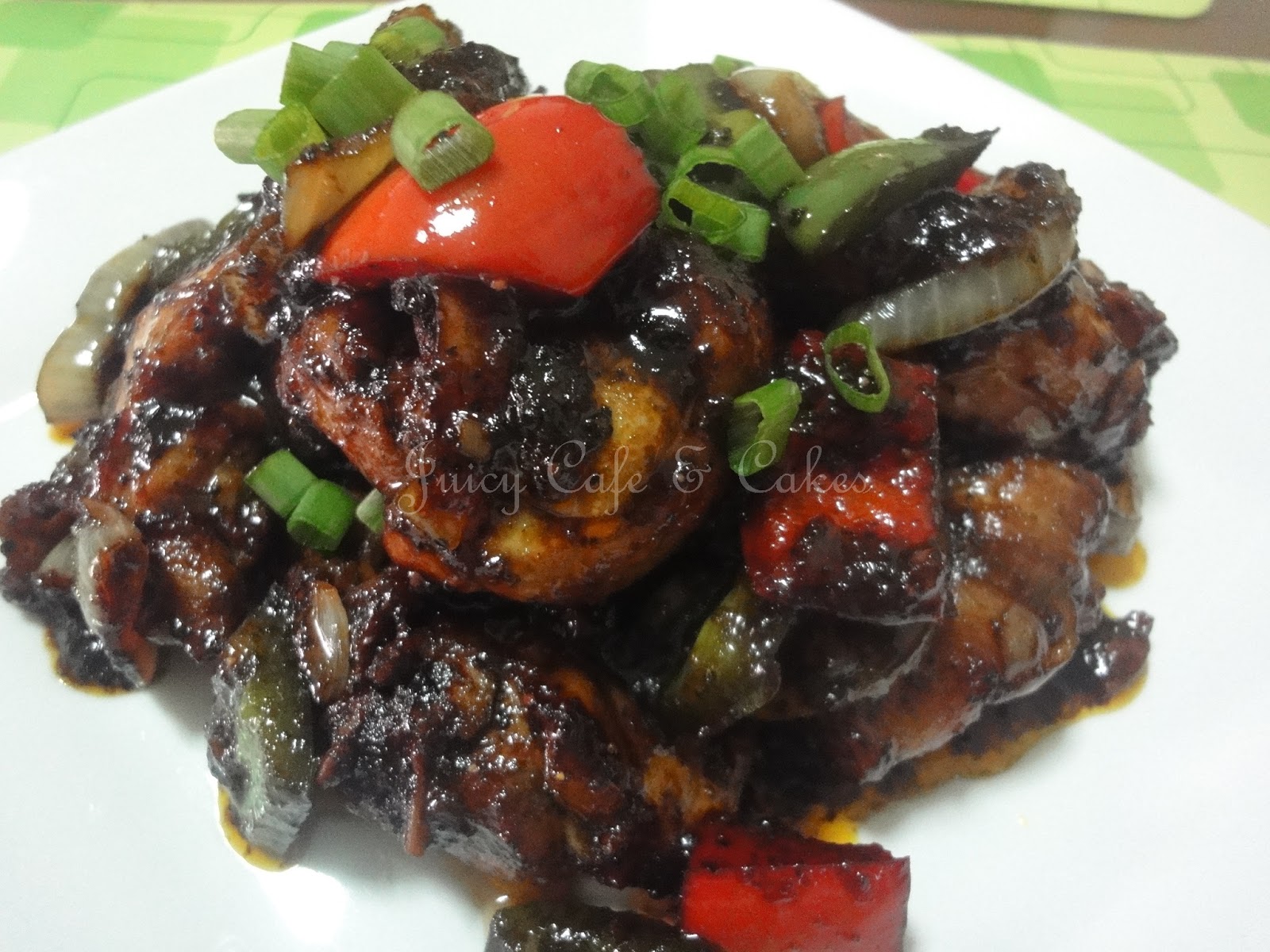 JUICY CAFE AYAM MASAK LADA HITAM 