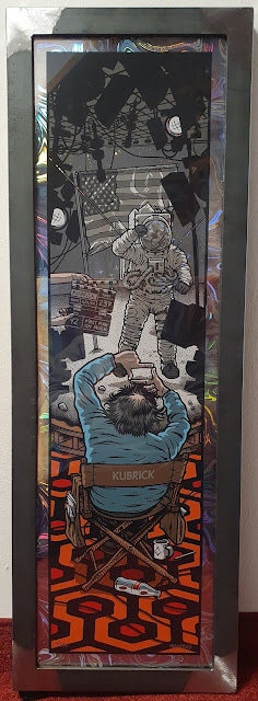 Todd Bratrud x Sean Cliver // StrangeLove Skateboards -  "Apollo Print" - rainbow swirl foil - signed - limited Edition 1 - # 30/35