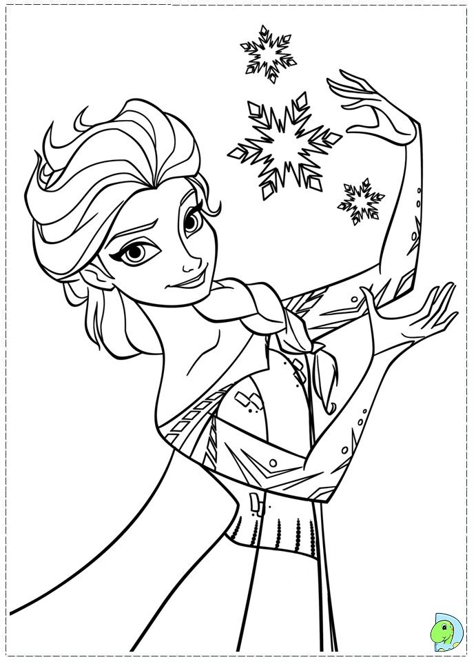 Elsa Coloring Pages Disney Princess