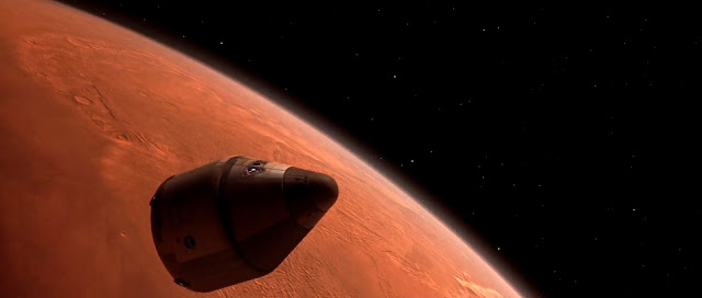 Mars ascent vehicle in Martian orbit - Mission to Mars movie image