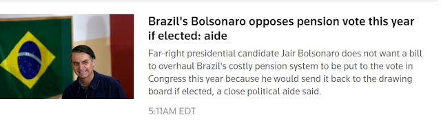 2 In addition to the words of Trump, and coopting of all close to him and propaganda of Narcissism, other countries meet their own Gaslighters:    Brazil, a country lost in a quagmire of corruption and Gaslighters, picks another Narcissist and Psychopath to move forward in Presidential elections. Bolsnaro has already shown he:    a. is religio-centric, biased, and contrary to the nations larger religious populations: Catholic and Afro-Brazilian and Spiritist: he's Evangelical Protestant. 