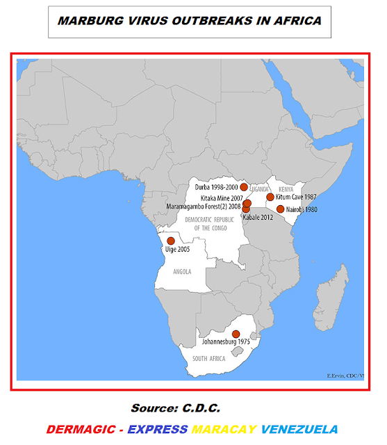 Virus de Marburg Brotes en África 1980-2012