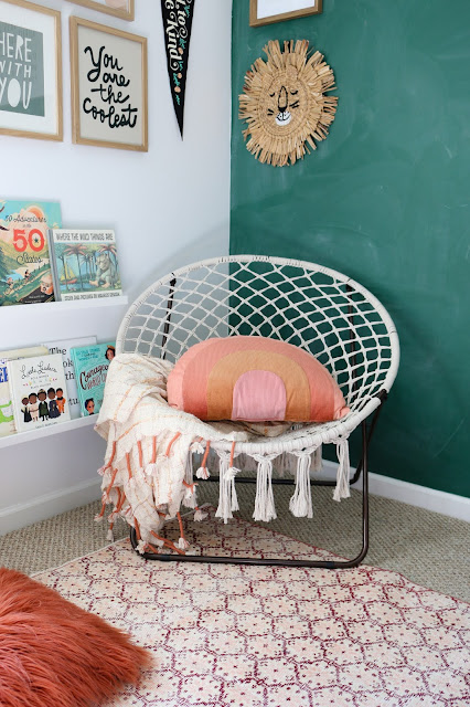 A Boho Modern Playroom Refresh and Tips to Declutter Toys