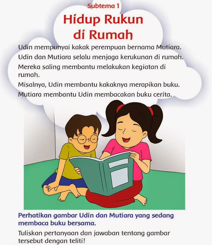 RPP TEMA 1 Hidup Rukun ST 1 Hidup Rukun di Rumah PB 1  Ok 