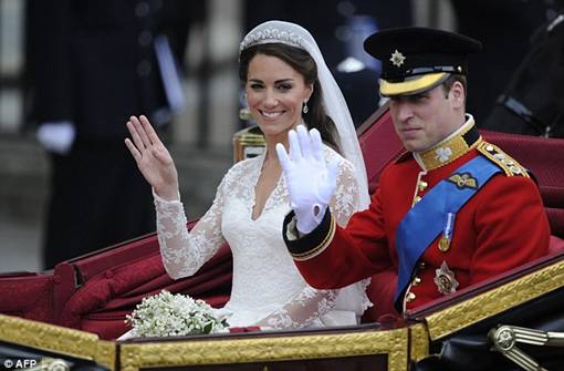 Foto Suasana Pernikahan Pangeran William dan Kate Middleton di Westminster Abbey