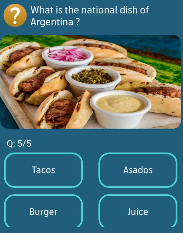 What is the national dish of Argentina?