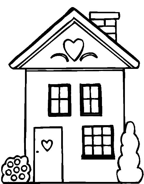 House Coloring Page 5