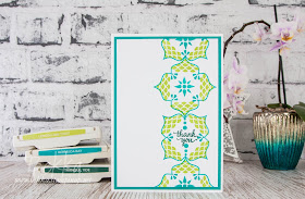 Cheerful Eastern Beauty Thank You Card.  Buy Stampin' Up! UK here