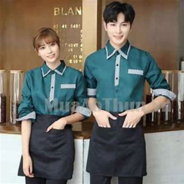 Áo Thun Quán Cafe Cao Cấp Năng Động Cả Ngày Dài Mới 2024 Áo Thun Quán Cafe Cao Cấp