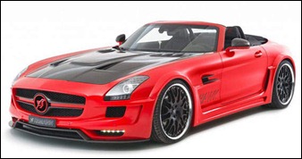 Mercedes Benz SLS Red modification