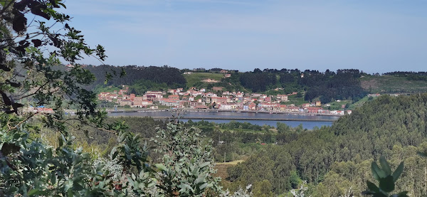 Vista de San Esteban del Mar en el Camino del Norte. Asturias