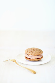 Bananenbrood whoopies met Nutella