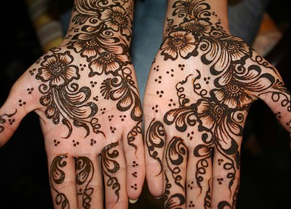 Design of Indian Mehndi 