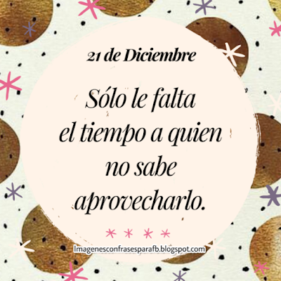 Frase del Día 21 de Diciembre 