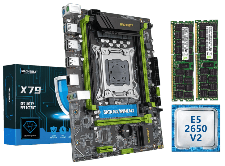 Machinist X79 + Intel Xeon E5 2650 v2 + 16 GB