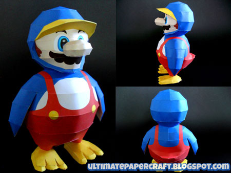 Penguin Mario Papercraft