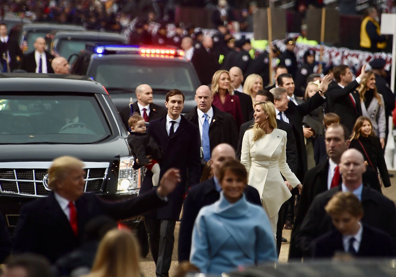Ivanka Trump with her Father, Donald Trump (front) eight (8) years ago