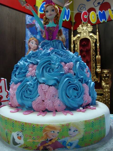 Anna and Elsa Disney Frozen torta di compleanno bimba