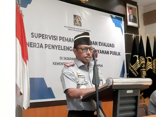 Kemenkumham Papua Gelar Supervisi Pemantauan dan Evaluasi Kinerja Pelayanan Publik