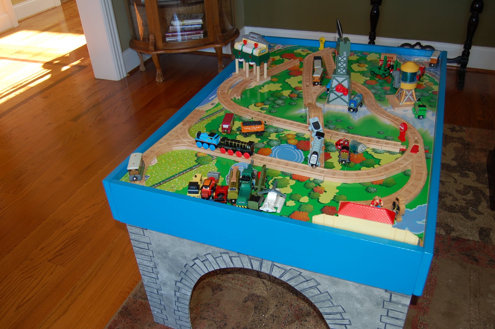 Tire Swings And Fireflies Diy Thomas The Tank Engine Play Table