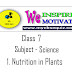 Nutrition in Plants 7 Class CBSE MCQ 