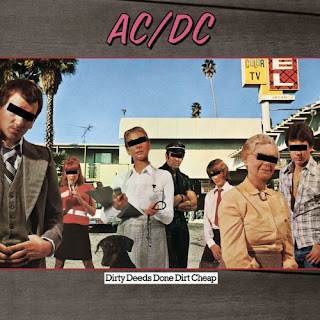 AC/DC - Dirty Deeds Dones Dirt Cheap album cover