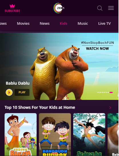 ZEE5 Brings New OTT Platform For Kids 