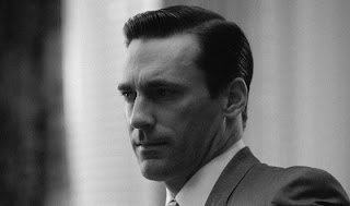 Don Draper, Jon Hamm, Mad Men, black and white