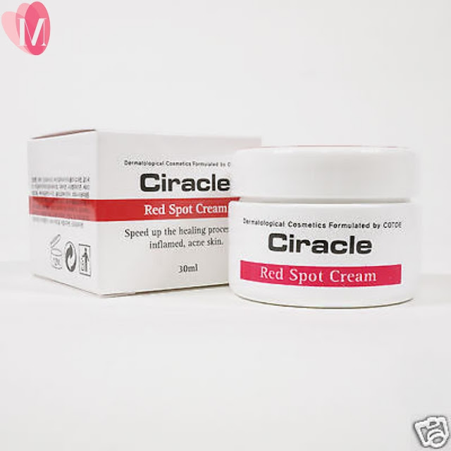 Kem trị mụn ciracle red spot cream review