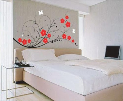 Design wallpaper kamar tidur modern