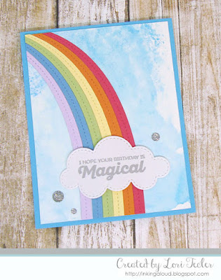 I Hope Your Birthday Is Magical card-designed by Lori Tecler/Inking Aloud-stamps and dies from My Favorite Things