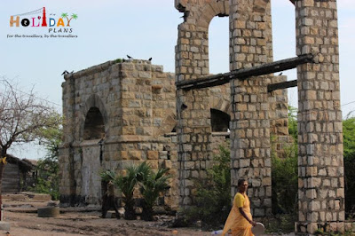 Railway Station in ruins