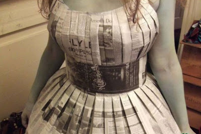 Newspaper dress Seen On lolpicturegallery.blogspot.com