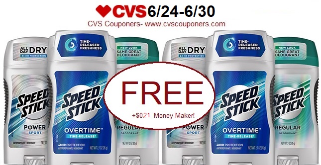 http://www.cvscouponers.com/2018/06/free-021-money-maker-for-speed-stick.html