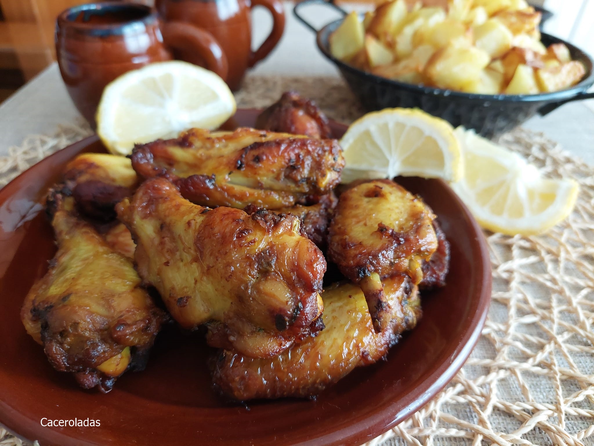 Alitas de pollo con adobo andalúz | Caceroladas
