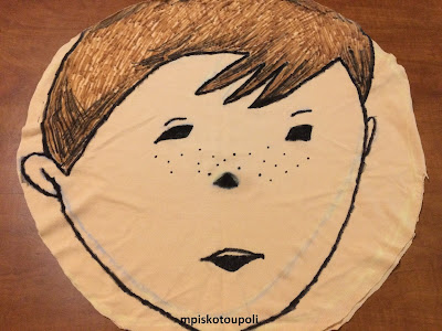 vintage  pillow a little boy1