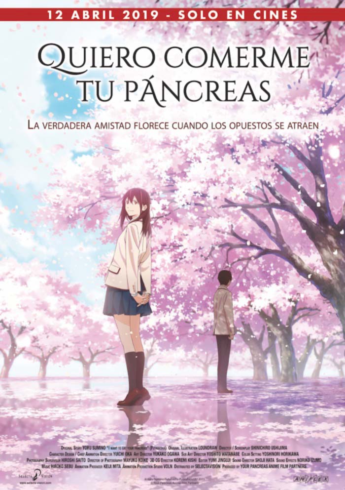 Quiero comerme tu pancreas anime poster (Selecta Vision)