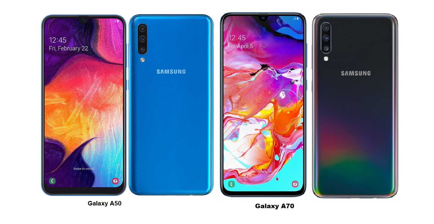 Samsung Galaxy A50 Vs Samsung Galaxy A70 Specs Comparisons