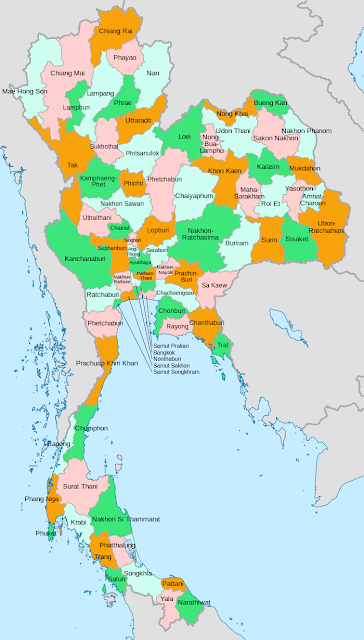 Daftar Nama Provinsi di Negara Thailand