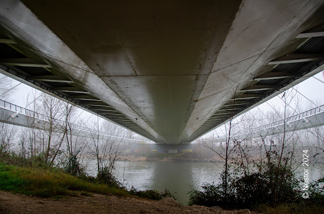 Puente Sagasta y Rio Ebro. Logroño