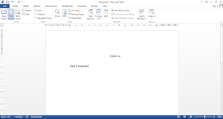 Cara Membuat Daftar Isi Titik-Titik Otomatis di Ms. Word