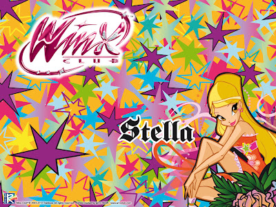 wallpaper winx Stella City girl